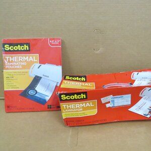 Scotch TL902A Thermal Laminator 9" Laminating Machine + NIB 50 Ct Letter Pouches